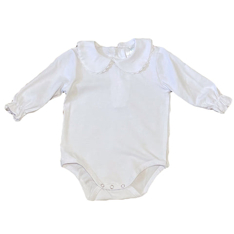 Peter Pan Onesie - Round Collar with Ric-Rac - Smocked South