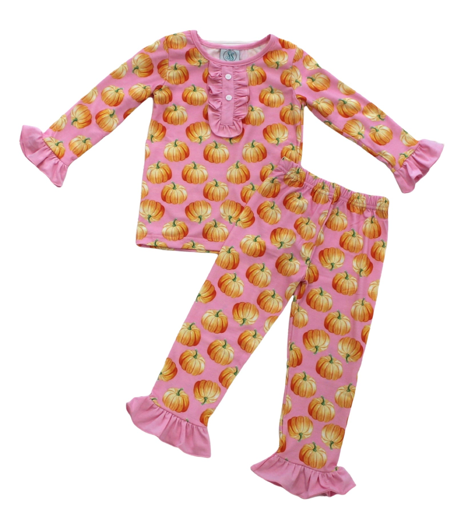 Pumpkin Pajamas Pre-Order - Pink - Smocked South