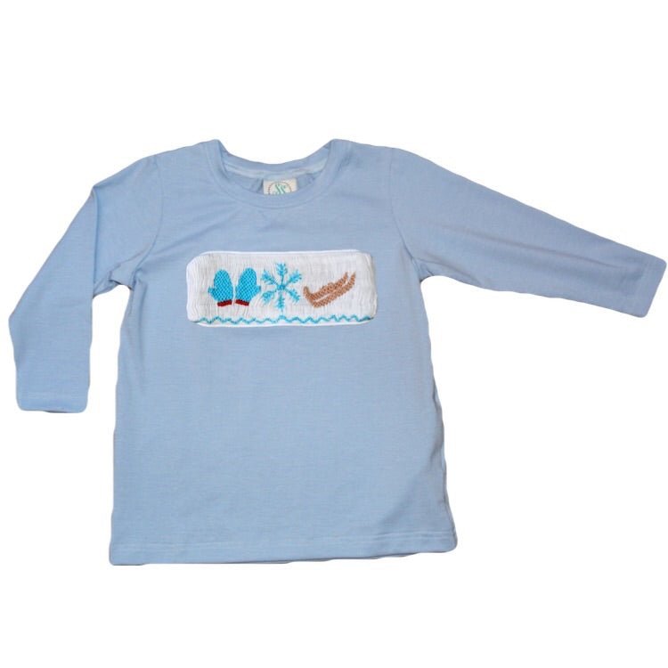 Swap-A-Smock Boys Long Sleeve Shirt - Light Blue - Smocked South