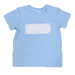Swap-A-Smock Boys Short Sleeve Shirt - Light Blue