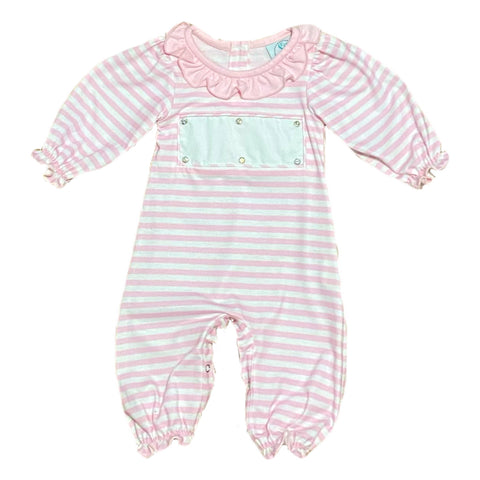 Swap-A-Smock Knit Bubble - Pink and White Stripe