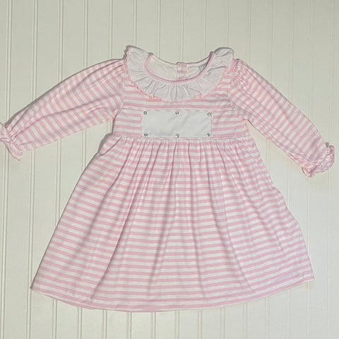 Swap-A-Smock Knit Dress - Pink and White Stripe