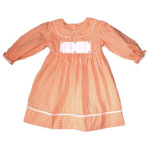 Swap-A-Smock Long-sleeve Orange Dress