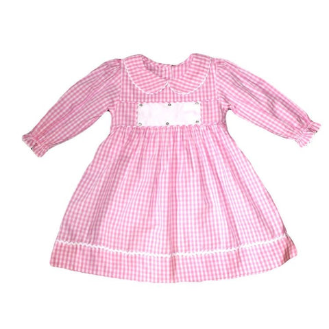 Swap-A-Smock Long-Sleeve Pink Dress