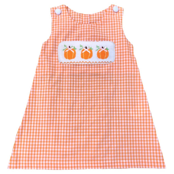 Swap-A-Smock Pumpkin with Bow Tab - Smocked South